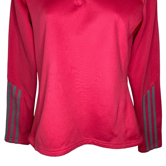 Adidas Formotion Climawarm Response Small 1/4 Zip Women’s Pink Fleece Pullover - Picture 5 of 16